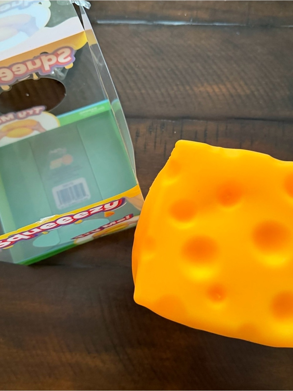 Bright Orange Cheese Squeeze Toy - Kids Toys